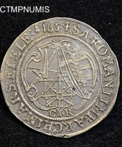 ,MONNAIE,ALLEMAGNE,1/4,THALER,ARGENT,JEAN,1654,SAXE,DRESDE,