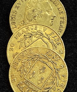,MONNAIE,20,FRANCS,OR,LOUIS,XVIII,1815,