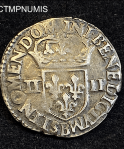 ,MONNAIE,1/4,ECU,ARGENT,CHARLES,X,LA,LIGUE,1591,B,ROUEN,