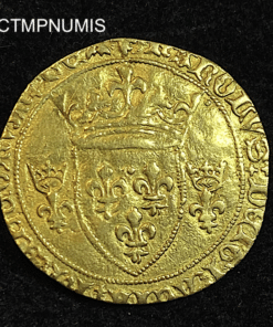 ,MONNAIE,CHARLES,VI,ECU,OR,COURONNE,MONTPELLIER,