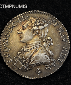 ,MONNAIE,1/5,ECU,ARGENT,LOUIS,XVI,1786,SUP,