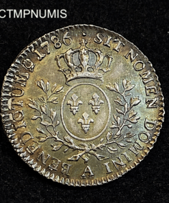 ,MONNAIE,1/5,ECU,ARGENT,LOUIS,XVI,1786,SUP,