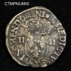 ,MONNAIE,1/4,ECU,ARGENT,HENRI,III,1579,T,NANTES,
