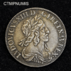 ,MONNAIE,1/4,ECU,ARGENT,LOUIS,XIII,1642,ROSE,ETOILE,