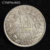 ,MONNAIE,VATICAN,10,SOLDI,ARGENT,1866,ROME,