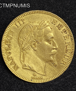 ,MONNAIE,100,FRANCS,OR,NAPOLEON,III,1869,BB,STRASBOURG,