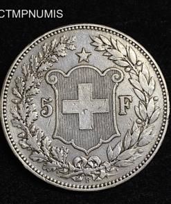 ,MONNAIE,SUISSE,5,FRANCS,ARGENT,1907,BERNE,