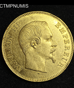 ,MONNAIE,100,FRANCS,OR,NAPOLEON,1857,TTB,