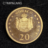 ,MONNAIE,MONACO,20,EURO,OR,FRANCS,RAINIER,2002,