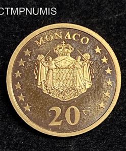 ,MONNAIE,MONACO,20,EURO,OR,FRANCS,RAINIER,2002,