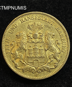 ,COIN,GERMANY,20,MARK,GOLD,HAMBURG,1897,