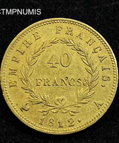 ,MONNAIE,40,FRANCS,OR,NAPOLEON,1812,