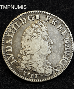 ,MONNAIE,1/4,ECU,8,L,LOUIS,XIV,1691,Y,BOURGES,