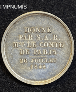 ,MEDAILLE,ARGENT,HENRI,V,1842,1945,