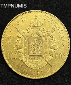 ,MONNAIE,100,FRANCS,OR,NAPOLEON,1857,