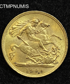 ,MONNAIE,ROYAUME,UNI,1/2,SOUVERAIN,OR,1900,