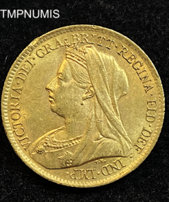 ,MONNAIE,ROYAUME,UNI,1/2,SOUVERAIN,OR,1900,