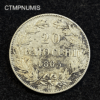 ,MONNAIE,VATICAN,20,BAIOCCHI,1865,ARGENT,